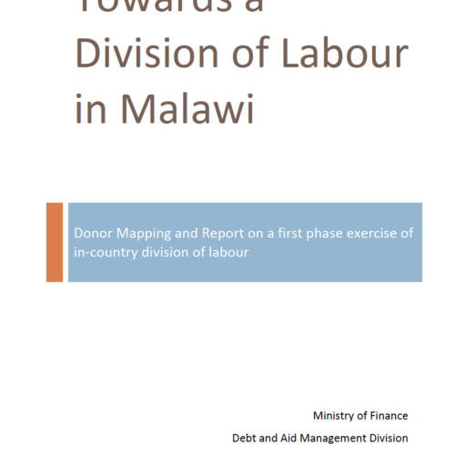 Towards a division of labour in Malawi